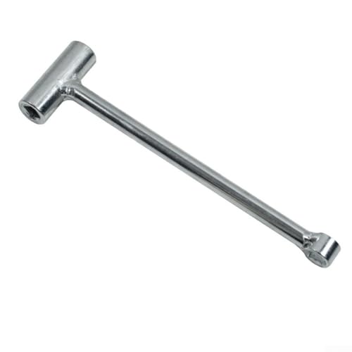 Llave de cilindro de gas portátil con mango en T galvanizado resistente al óxido para uso con válvulas de oxígeno, argón, nitrógeno, acetileno, propano