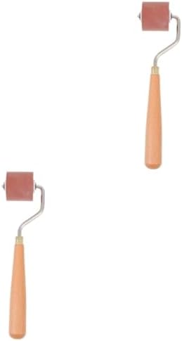 NUOBESTY 2 adet Printmaking kauçuk rulo, eşit boya uygulaması için, el sanatları ve damga işleri için taşınabilir baskı rulosu - Görsel 1