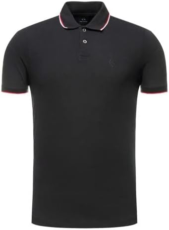 Armani Exchange Mens Slim Fit Cotton Pique Tipped Polo - Image 4