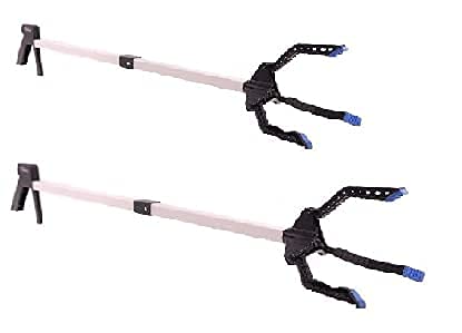 2er Set Jeising Drei-Finger-Greifer im Premium Alltagshilfe, Müllzange, Greifer, Teleskopgreifer, Gartenhelfer, Greifzange für Senioren Cover