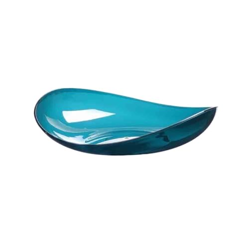 Assiette de fruits bleue irrégulière et bol de décoration pour la maison