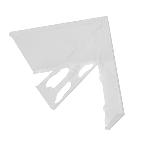 Wegiwuca Clear Disc Holder Case Square Disc Case Clear Single VCD Disc Case Standard Disc VCD Covers Protective Case