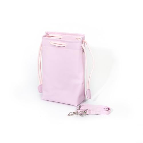 EffiFish Bolsa de cámara con cordón para Instax para MINI 13, bolsa de piel sintética impermeable con protección a prueba de golpes, funda de viaje compacta azul (rosa)
