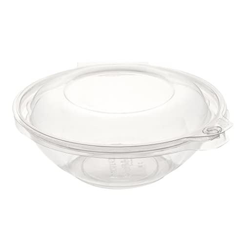 Restaurantware Tamper Tek 24 Ounce Take Out Bowls 100 Tamper-Evident Meal Prep Bowls - Hinged Lid Freezable Clear Plastic To Go Bowls Disposable For Carry Out Or Lunches by Restaurantware - Image 2