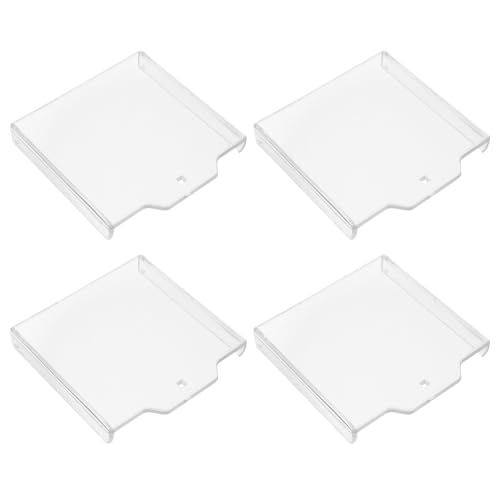 KOMBIUDA 4 pezzi Protezione Trasparente Pulsante Antincendio Custodia Alta Resistenza per Interruttore Allarme Copertura Sicurezza per Uso Commerciale e Residenziale Facile Installazione