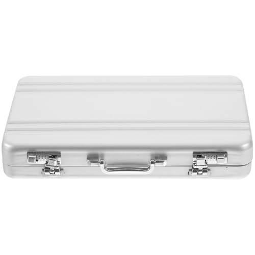 NUOLUX 名刺収納ボックス アルミ合製 耐衝撃落下防止 強 スリッシュな携帯用カードケース ビジネス オフィス 自宅用 カード整理に