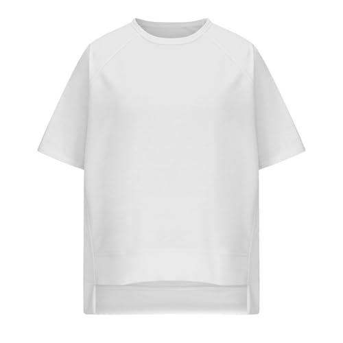 Girls Summer Oversized T Shirts Crewneck Short Sleeve Casual Summer Tops Lightweight Loose High Low Blouse3