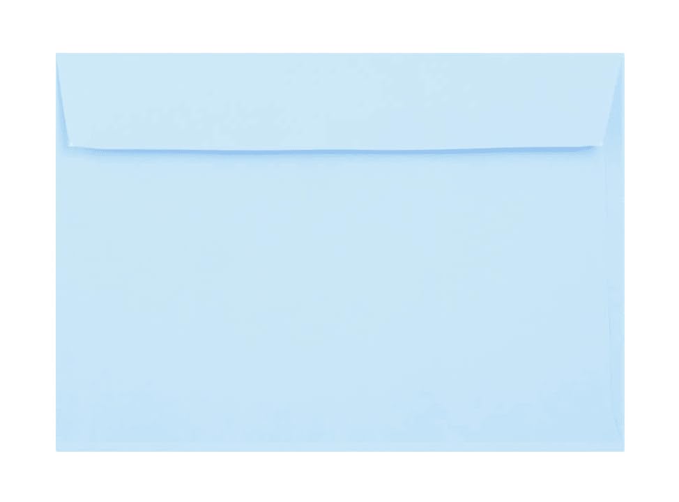 C4 Coloured Envelopes Perfect for A4 Christmas Cards Greeting Cards Invitations Office Use Peel & Seal Mailing Envelopes 324mm x 229mm Pack of 20 (Light Blue)
