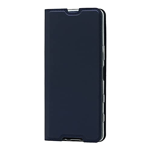 Custodia® PU TPU Flip Folio Funda con Ranura y la Función Stand para Tarjeta Compatible para Lenovo Legion 2 Pro(Azul Oscuro)