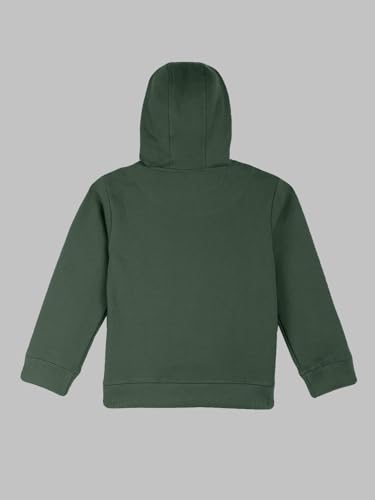 Image of Naughty Ninos Girls Green Printed Hooded Sweatshirt for 3 to 12 Years (NNA0123TST)