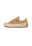 Baskets Causal Casual Femme Candice Cooper Rock 1 Zip Chic Chaussures à Lacets pour Femme, Ecru Cappuccino, 36 EU