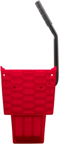 Image of SPARTA OmniFit Mop Bucket System, Durable Mop Bucket, Side Press Wringer, and Soiled Water Insert, Floor Cleaning Essentials for Commercial and Home Use, 35 Qt Capacity, 1 Count, Red