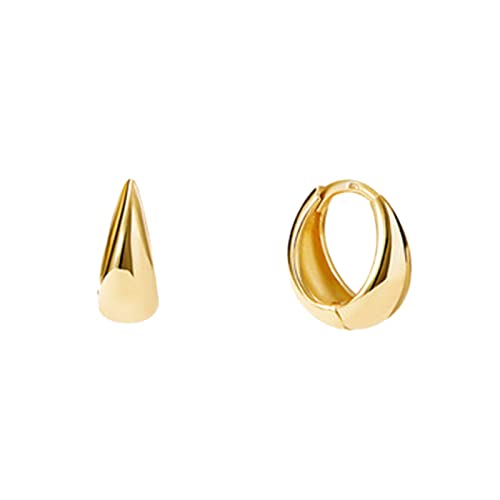 Boucles d'oreilles créoles femme plaqué or 14 carats le cadeau d'anniversaire de mariage idéal