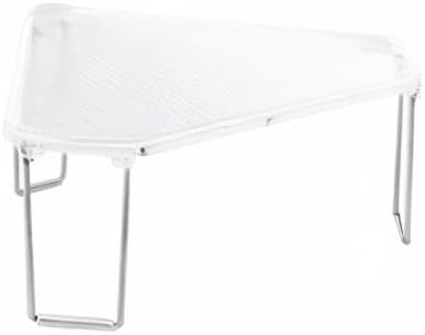 Miniatura 10 de mDesign Estante organizador apilable de esquina plegable independiente de plásticoacero para cocina, encimera, despensa, almacenamiento de