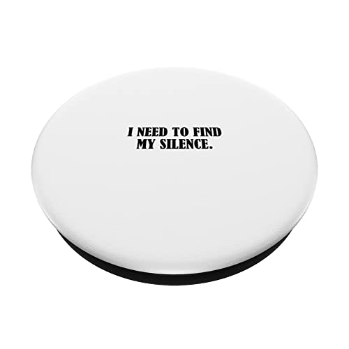 I need to find my silence. PopSockets Swappable PopGrip, Black - Image 2