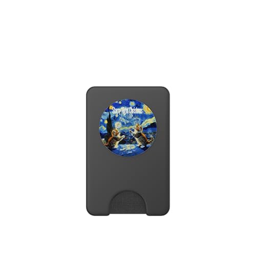 Spoof de Noël de Kittymas Nuit étoilée PopSockets PopWallet pour MagSafe – vue 2