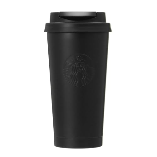 Starbucks Starbucks Staba Recycled Stainless Steel TOGO Logo Tumbler, Matte Black, 16.6 fl oz (473 ml)
