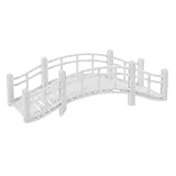 Generisch Miniatur Gartenbrücke Vintage aus Witterungsbeständigem Kunststoff Kleine Bogenbrücke für Feengärten und Mikrolandschaften Wetterfeste Dekoration für Außenbereich und Sandtische