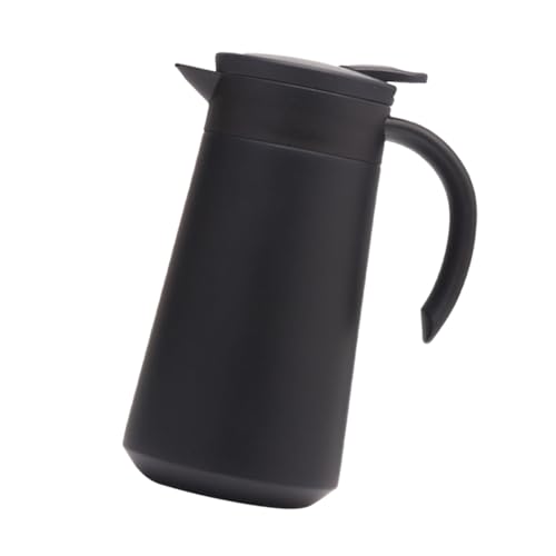 Cafetera de acero inoxidable PRETYZOOM con acabado negro elegante para mesa y servicio 2