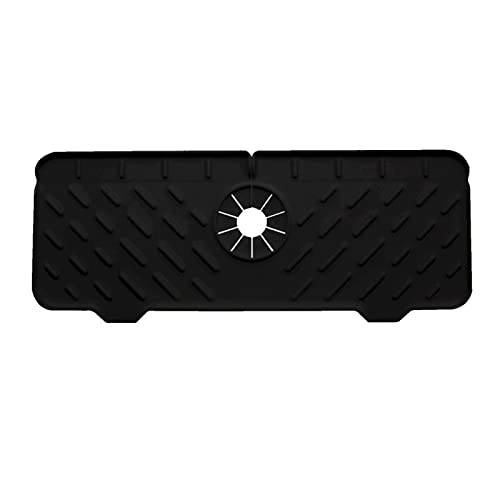 rethyrel Bandeja de Goteo de Grifo de Silicona - Almohadilla colectora de Agua para Grifo - Almohadilla de Secado de desagüe del Fregadero, encimera de Salpicaduras de Protector de Goteo, Accesorios Cover