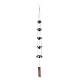 Reicyfang Wind Chimes for Outside, Bell Wind Chimes Temple Wind Bell Copper Wind Chimes with 5 Bells, Temple Wind Chime Feng Shui Wind Chimes, Memorial Wind Chime Musically Tuned Chime, Garden Decor