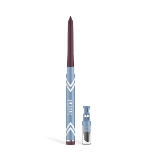 Prime Prometics PrimeEyes Glide Eyeliner for Mature Women Waterproof Long-Stay and Mess-Proof Gel Cream Texture Discreet Sharpener and Effective Smudger (Mulberry)