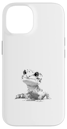 抽象的なヒョウ ヤモリ トカゲ ペット アート スマホケース iPhone 14 用