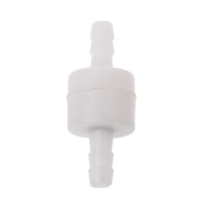CentIoT - 6MM one-Way Non-Return inline check valve - POM plastic White - for Water liquid gas (POM 6MM)