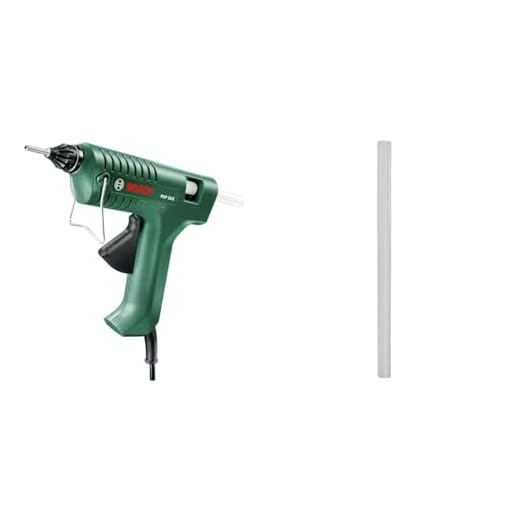 Bosch Pistola encoladora PKP 18 E (1x boquilla extralarga, 240 voltios) & barras de pegamento Bosch Ultra (500 g, Ø 11 mm)
