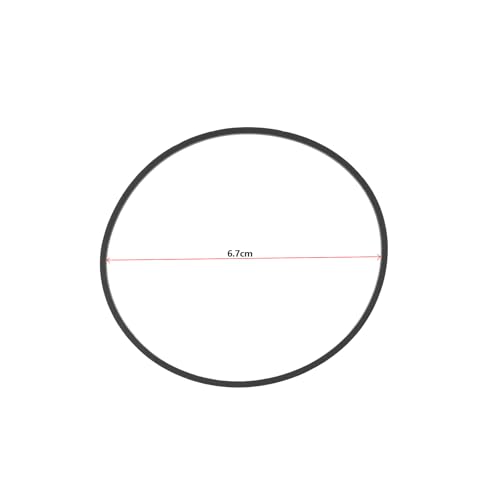 YINETTECH Kehrroboter Motor LDS Riemen ID 6,7 cm Kehrroboter Motorriemen kompatibel mit Ecovacs DEEBOT 900 DE5G DE53 DN33 Schwarz