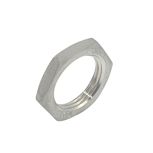 Megairon Stainless Steel 304 O-Ring Groove Cast Pipe Fitting,Hex Locknut,1" Npt Female #TOP2