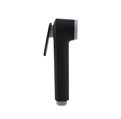 TOSCH Grohe Health Faucet MATTE BLACK with SS-304 Grade 1.5 Meter Flexible Hose Pipe and Wall Hook (Chrome) (Faucet Set with 1.5 Mtr SS Shower Tube)