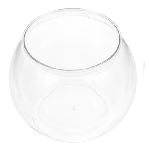 Yardwe Transparentes Aquarium Rundes Aquarium Mini- Qualle Dekorationen Für Aquarien Wasser Schüsseln Futterspender Blase Luft Mehrere Container Großes Fischglas Korb Das Haustier
