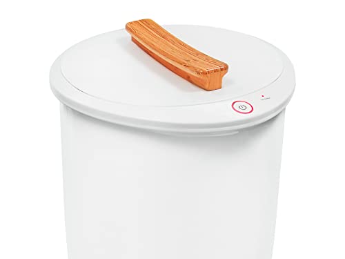 QUIRUMED Kostka Podgrzewacz do ręczników SPA, do salonu piękności, Pojemność 20 litrów, Wskaźnik Ciepły Powierzchnia, Automatyczne wyłączanie, Wskaźnik Led, Kolor Biały