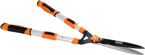 Kippen 6174AX - Forbici per Potatura Siepi con Manici estensibili in Alluminio Pressofuso e Lama Ondulata.