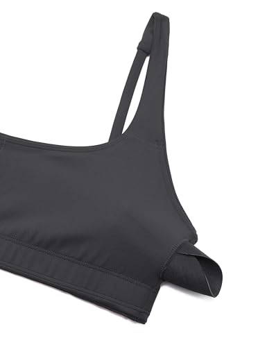 Image of CRZ YOGA Butterluxe Square Neck Sports Bras | Light Support, Removable Pads, Yoga, Extremely Soft, Low Coverage, Adjustable Spaghetti Straps, for Women