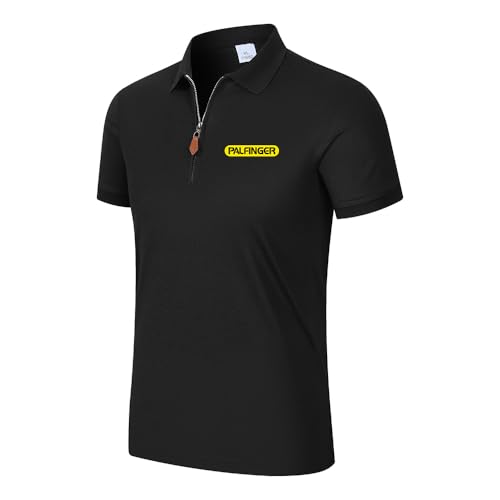 Polo homme manches courtes col zippé fcoin palfinger respirant léger pour été