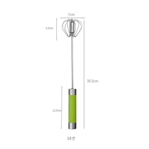 Batidor de huevos manual de acero inoxidable semiautomático pack de 3 7