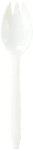 Concession Essentials Plastic Spork. 5.5 Inches. Pack Of 125 Count #TOP28