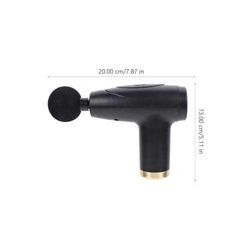 Masseur à percussion électrique portable avec batterie 1200mah noir LCD - 2