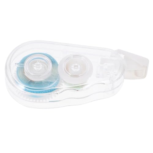 OSOLADY 4個 透明両面粘着テープ スクラップブッキング用接着剤テープローラー付き コンパクト収納 カット簡単 多用途 手帳クラフト用