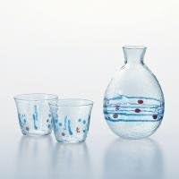 Saino Uzuwa G803-M71 Cold Sake Set (1 Piece, 2 Glasses)