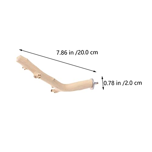 iplusmile Vogel Accessoire 2 STKS Vogels Baars Houten Pole Papegaai Slijpen Tanden Staaf Papegaai Kooi Staande Staaf - Afbeelding 6