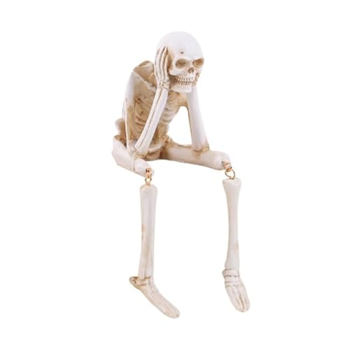 Squelette décoratif d'Halloween articulé Alide lot de 3 figurines ne pas regarder écouter dire - 3