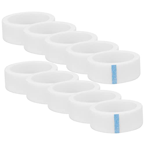 HOLIDYOYO 10 ロール 不織布 生地 まつげ 消耗品 テープ まつげ用 エクステンション メイクアップ テープ まつげ エクステンション 消耗品 まぶた テープ まつげ エクステンション テ