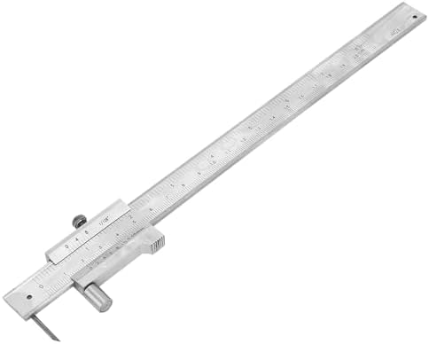 Pissente Sheet Metal Scribe & Caliper Tool, Stainless Steel Scriber for Metal & Wood | 0-200mm (0-7.87in) Measuring Range, Compact Design & Durable Marking Tool