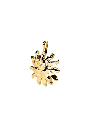 Purelei® Iconic Sun Charm – Anhänger mit strukturierter Oberfläche – Edelstahl, 14K/18K vergoldet – 29,5 x 36,6 mm – Kombinierbar mit Ketten & Armbändern – Wasserfest (Gold)