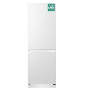 HEINRICHS Koel-vriescombinatie, 175 liter, koelvolume 122 l, vriesvak 53 l, led-binnenverlichting, wisselbare aanslag koelkastdeur, stil 39 dB, grote diepvriesbakken, 7 temperatuurniveaus, wit