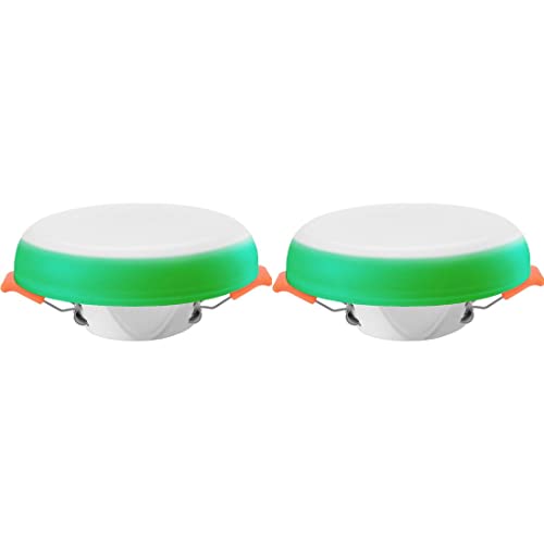 Orient Electric Polycarbonate Rainbow Recess Downlighter 6W, (White & Green - Pack Of 2)