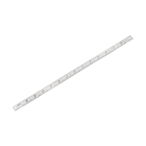 Regla adhesiva métrica de aluminio 65 mm uxcell miniatura 1